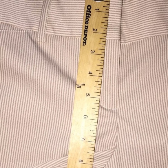 EXPRESS~Seersucker Stripe Cropped Capri Pants~8 - Picture 8 of 8